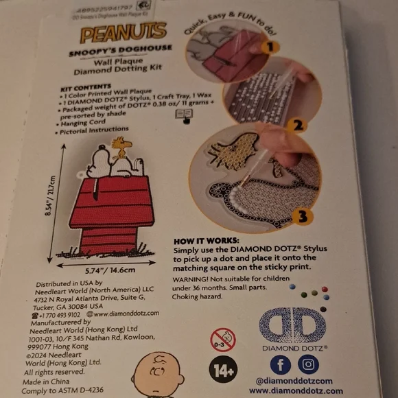 Peanuts Snoopy's Doghouse Wall Plaque - Picture 2 of 2